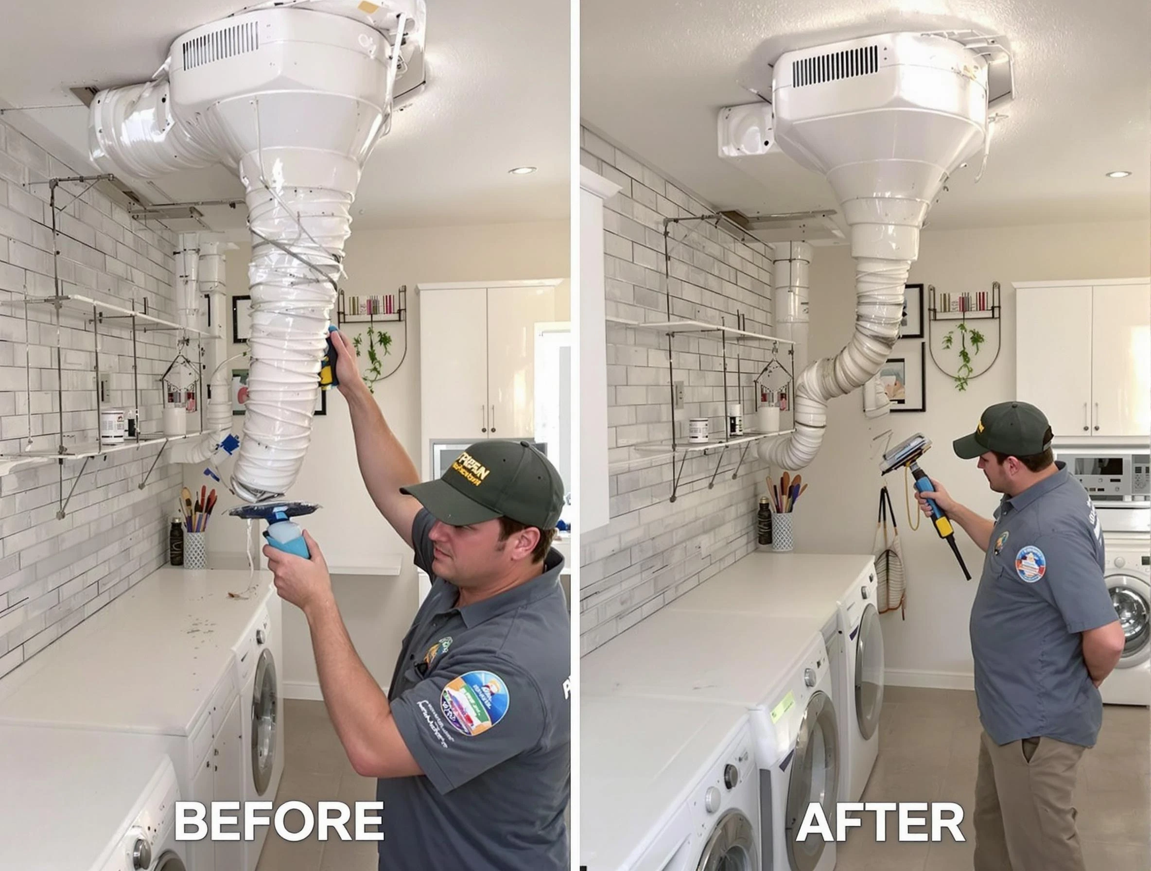 Professional dryer exhaust vent cleaning by Locust Grove Dryer Vent Cleaning in Locust Grove