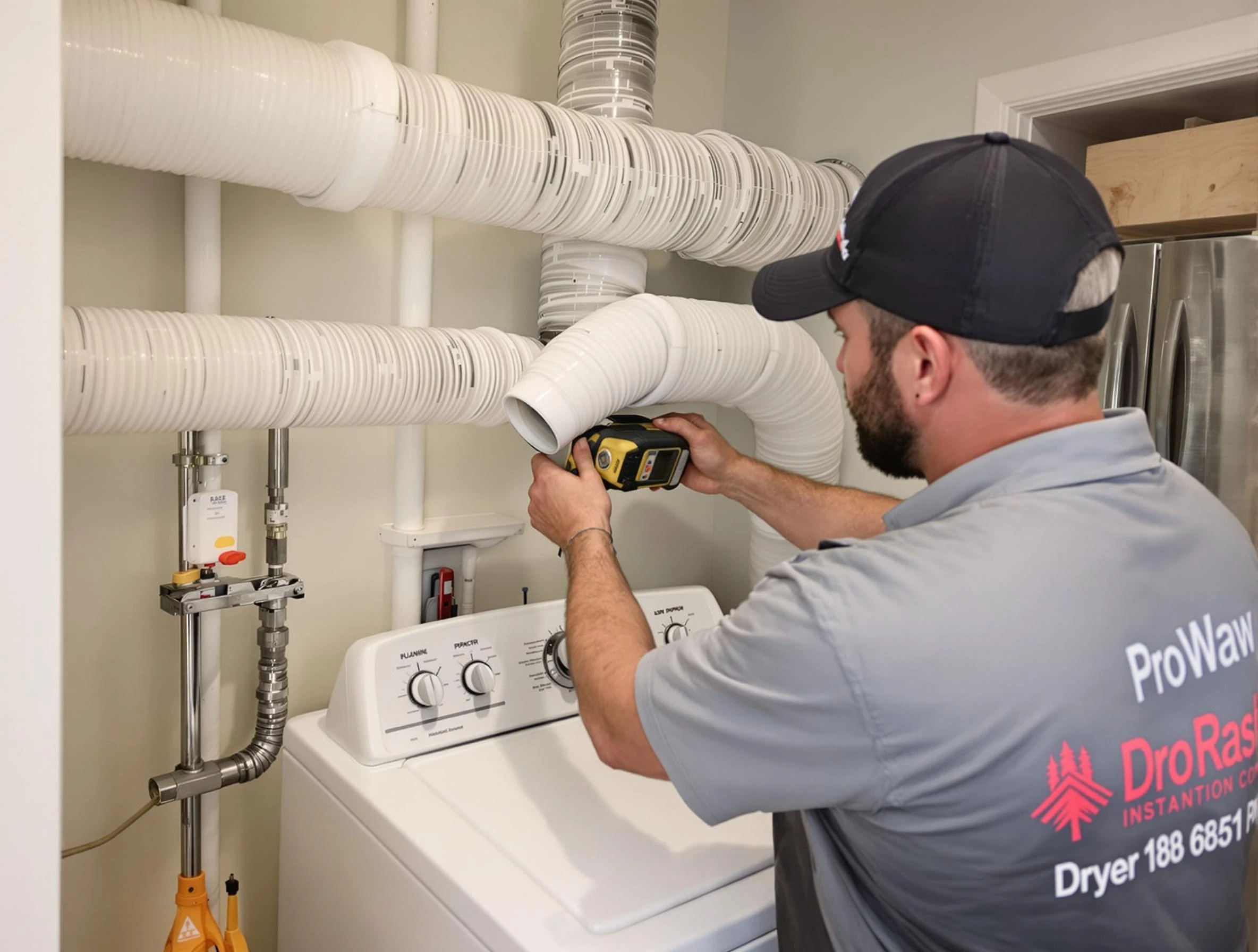 Professional dryer vent hose installation by Locust Grove Dryer Vent Cleaning in Locust Grove